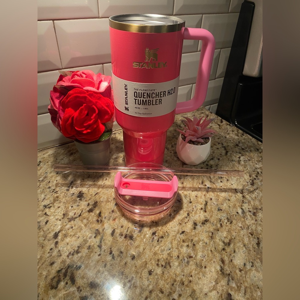 NWT LIMITED EDITION PINK PARADE Stanley
Quencher H2.0 FlowState Tumbler 40oz - Picture 9 of 11